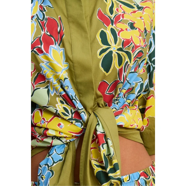 Alemais Solstice Shirt  Sustainable Tops with Alemais print -  Luxury Handbags Australian Designer