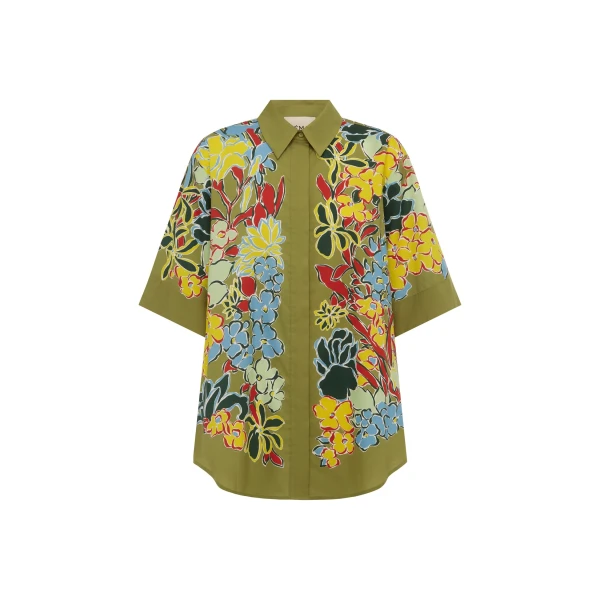 Alemais Solstice Shirt  Sustainable Tops with Alemais print -  Luxury Handbags Australian Designer