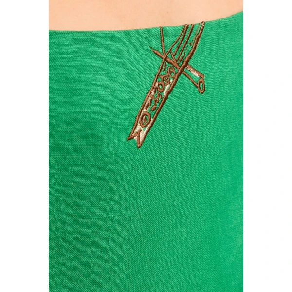 Alemais Wanda Embroidered Midi Dress