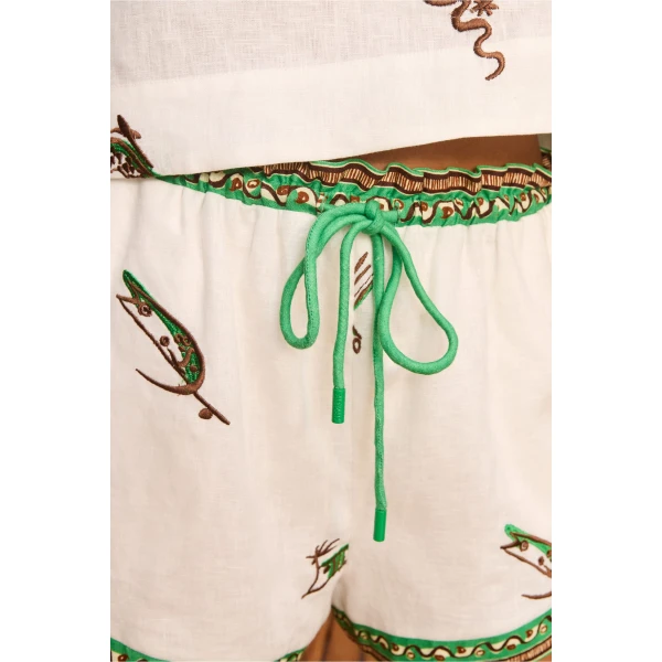 Alemais Wanda Embroidered Short