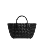 Khaite Mini Cabat in Black - Black Mini Bags - The Lotus Tote Bag - Shop at Luxury Shoes 
