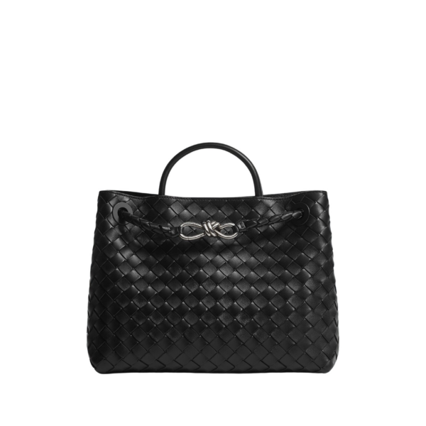 Khaite Women's Andiamo in Black - Black Totes & Top-Handle Bags - The Lotus Tote Bag - Shop at Luxury Shoes 
