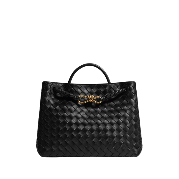 Khaite Women's Andiamo in Black - Black Totes & Top-Handle Bags - The Lotus Tote Bag - Shop at Luxury Shoes 