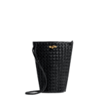 Black-Womens-Bacio-Phone-Bucket-in-Black-coveti50030_nobg Khaite Women's Bacio Phone Bucket in Black - Black Bucket Bags - The Lotus Tote Bag - Shop at Luxury Shoes