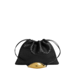 Black-Womens-Dustbag-Handle-in-Black-coveti42496_nobg Khaite Women's Dustbag Handle in Black - Black Shoulder & Crossbody Bags - The Lotus Tote Bag - Shop at Luxury Shoes