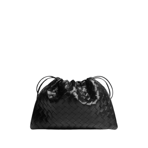 Khaite Women's Dustbag in Black - Black Shoulder & Crossbody Bags - The Lotus Tote Bag - Shop at Luxury Shoes 