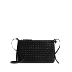 Black-Womens-Intrecciato-Piccolo-Medium-Pouch-in-Black-coveti68524_nobg Khaite Women's Intrecciato Piccolo Medium Pouch in Black - Black Clutch Bags - The Lotus Tote Bag - Shop at Luxury Shoes