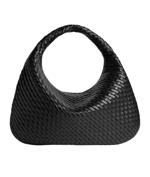Khaite Women's Maxi Veneta in Black - Black Shoulder & Crossbody Bags - The Lotus Tote Bag - Shop at Luxury Shoes 