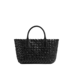 Black-Womens-Mini-Cabat-in-Black-coveti96593_nobg Khaite Women's Mini Cabat in Black - Black Mini Bags - The Lotus Tote Bag - Shop at Luxury Shoes