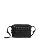 Khaite Women's Mini Loop Camera Bag in Black - Black Mini Bags - The Lotus Tote Bag - Shop at Luxury Shoes 