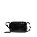 Black-Womens-Mini-Loop-Metal-Knots-in-Black-coveti80418_nobg Khaite Women's Mini Loop Metal Knots in Black - Black Mini Bags - The Lotus Tote Bag - Shop at Luxury Shoes