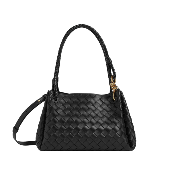 Khaite Women's Parachute in Black - Black Shoulder & Crossbody Bags - The Lotus Tote Bag - Shop at Luxury Shoes 