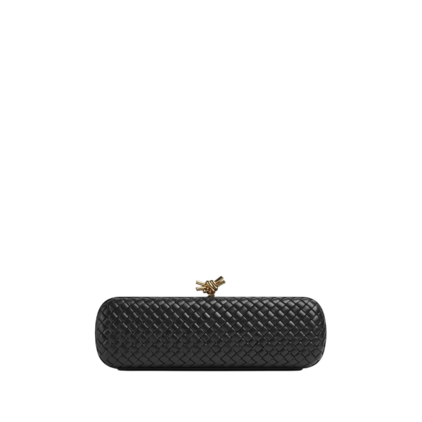 Khaite Women's Stretch Knot in Black - Black Clutch Bags - The Lotus Tote Bag - Shop at Luxury Shoes 