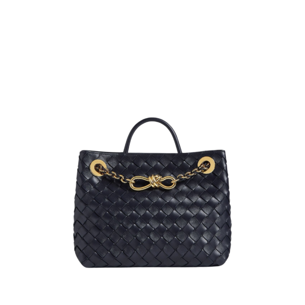 Khaite Women's Small Andiamo Chain in Nocturnal - Blue Shoulder & Crossbody Bags - The Lotus Tote Bag - Shop at Luxury Shoes 