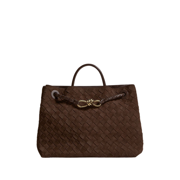 Khaite Women's Andiamo in Fondant - Brown Totes & Top-Handle Bags - The Lotus Tote Bag - Shop at Luxury Shoes 