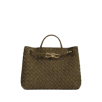 Brown-Womens-Andiamo-in-Mud-coveti78554_nobg Khaite Women's Andiamo in Mud - Brown Totes & Top-Handle Bags - The Lotus Tote Bag - Shop at Luxury Shoes