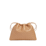 Khaite Women's Dustbag in Pale brown - Brown Shoulder & Crossbody Bags - The Lotus Tote Bag - Shop at Luxury Shoes 
