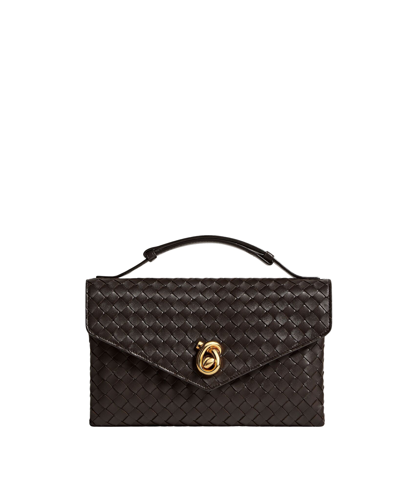 Brown-Womens-Knot-Lock-in-Fondant-coveti99477_nobg Khaite Women's Knot Lock in Fondant - Brown Clutch Bags - The Lotus Tote Bag - Shop at Luxury Shoes