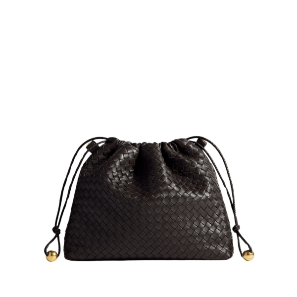 Khaite Women's Large Dustbag in Espresso - Brown Totes & Top-Handle Bags - The Lotus Tote Bag - Shop at Luxury Shoes 