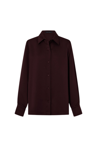 Camilla and Marc Ground Satin Long Sleeve Shirt - Tops - Luxury Ready-to-Wear at Luxury Shoes 