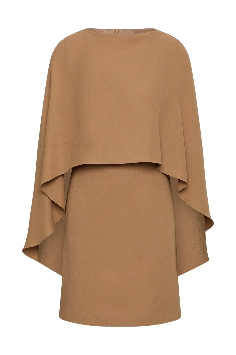 Carla-Zampatti-Cinnamon-Crepe-Cape-Mini-Dress84177_nobg Carla Zampatti Dresses