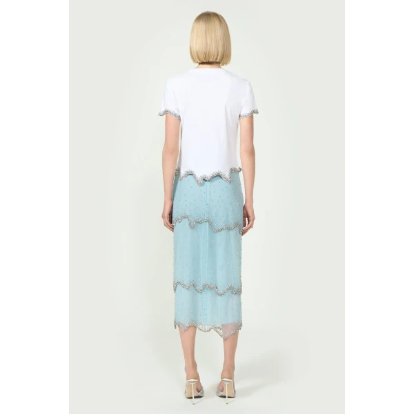 Costarellos Skirts - Romantic Greek Lace - Shop at Luxury Shoes 