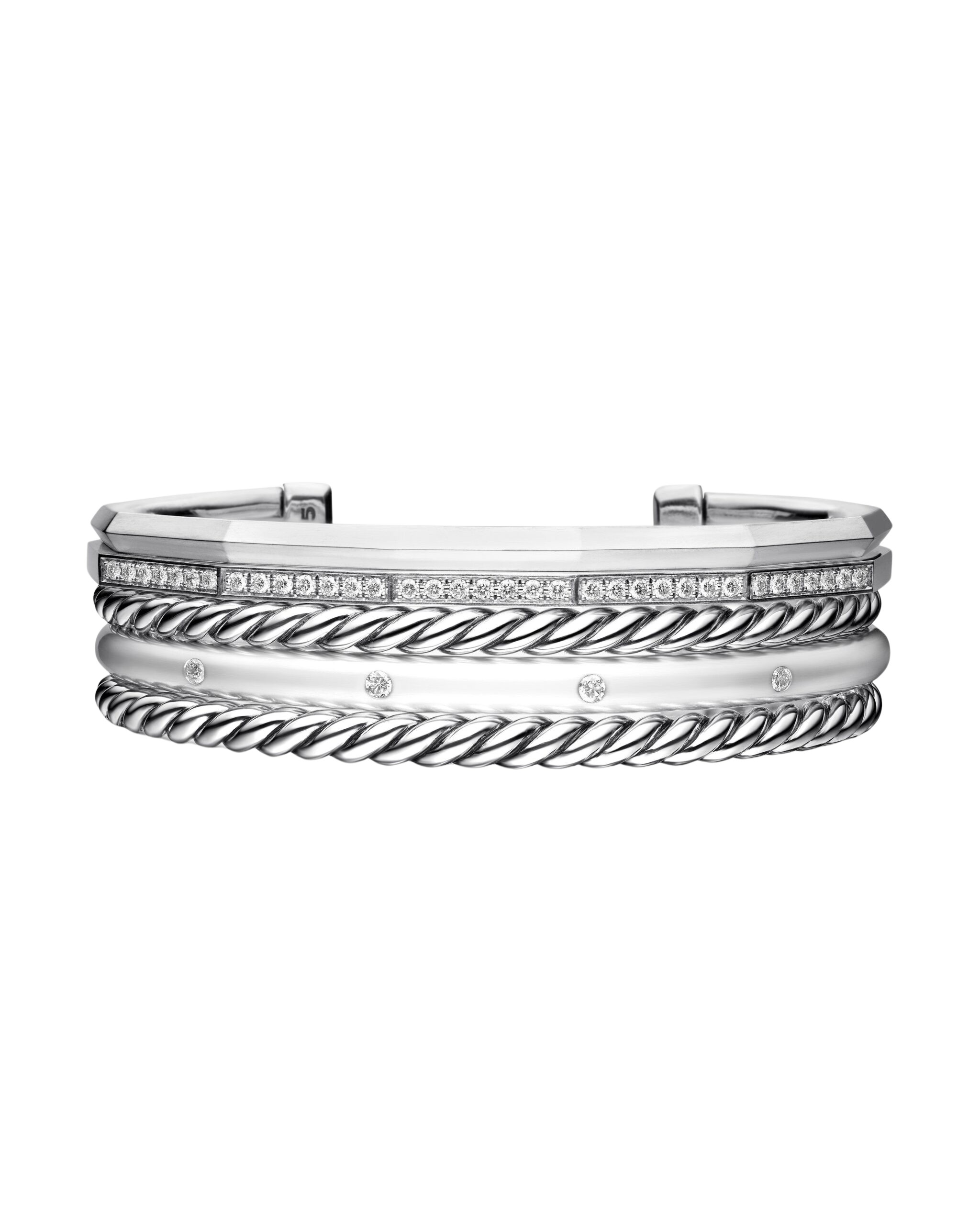 David-Yurman-Stax-Five-Row-Cuff-Bracelet-in-Sterling-Silver-with-Diamonds-16mm-coveti-scaled13123_nobg David Yurman Stax Five Row Cuff Bracelet in Sterling Silver with Diamonds