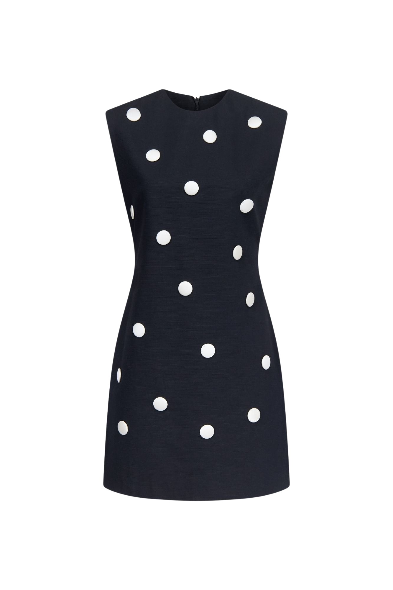 Destree-Black-Cotton-Dress-With-Contrasting-Dots60471_nobg Destree Black Cotton Dress With Contrasting Dots - Destree - Graphic Parisian Fashion - Shop at Luxury Shoes