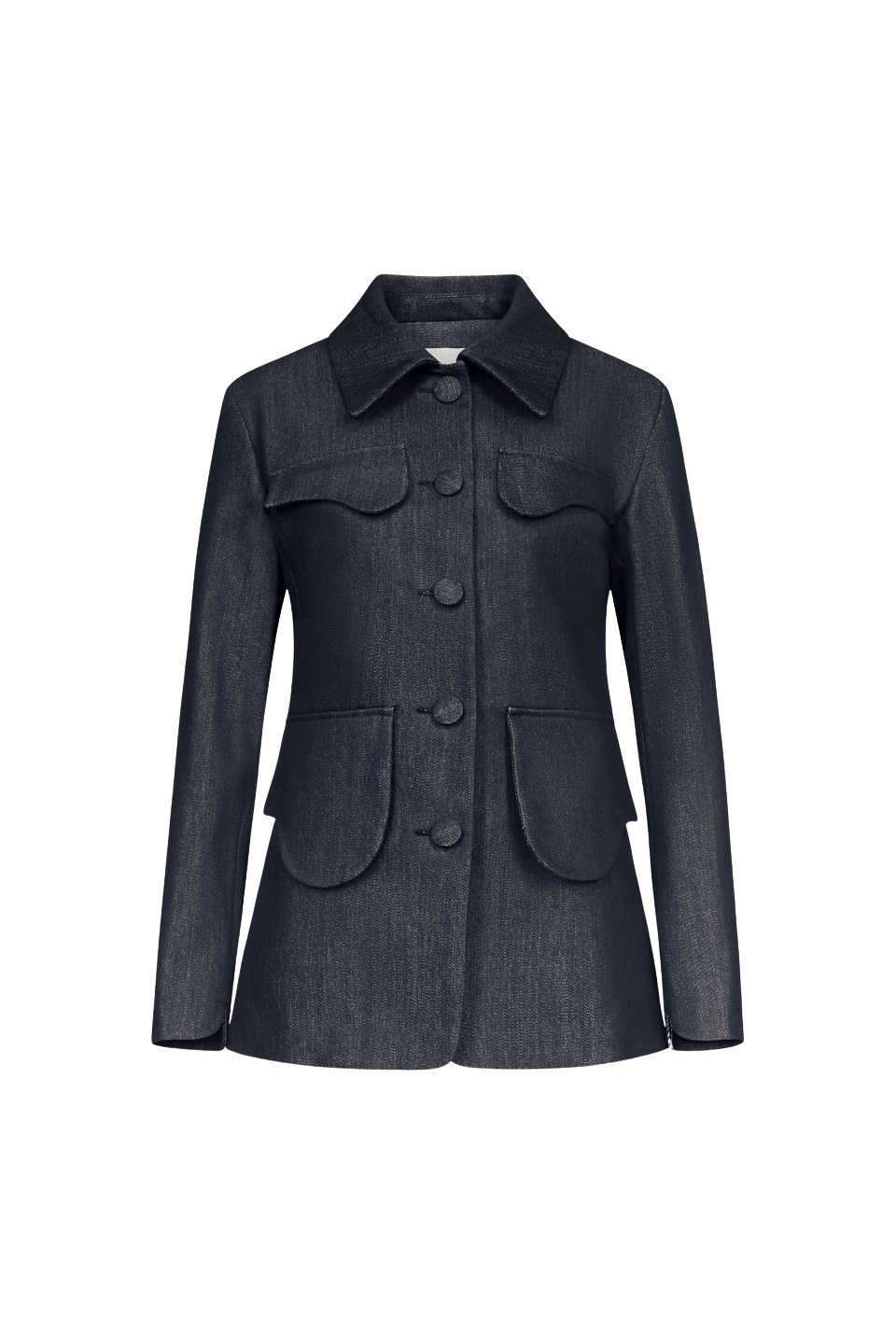 Destree-Dark-Blue-Denim-Utility-Button-Front-Jacket54229_nobg Destree Dark Blue Denim Utility Button-Front Jacket - Destree - Graphic Parisian Fashion - Shop at Luxury Shoes