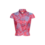 Destree Jacquard Satin Sleeveless Summer Top - Destree - Graphic Parisian Fashion - Shop at Luxury Shoes 