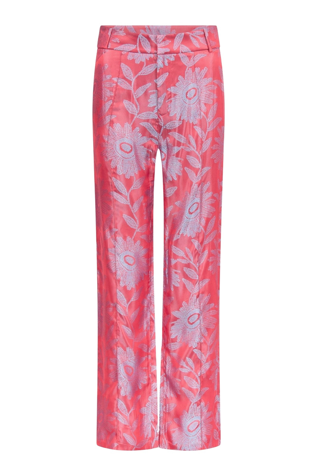 Destree-Jacquard-Satin-Straight-Pants21104_nobg Destree Jacquard Satin Straight Pants - Destree - Graphic Parisian Fashion - Shop at Luxury Shoes