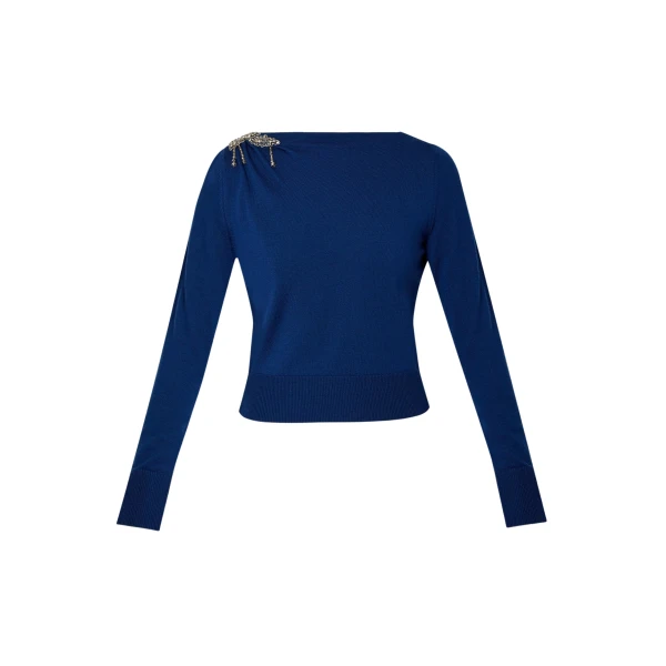 Erdem Cropped Jumper - Knitwear - British Romantic Luxury at Luxury Shoes 