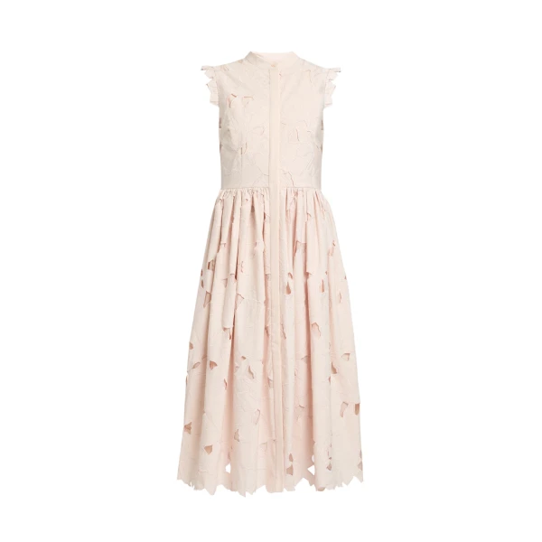 Erdem Floral Cutwork Sleeveless Midi Dress - Dresses - British Romantic Luxury at Luxury Shoes 