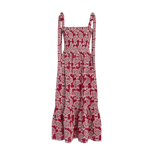 Erdem Floral Embroidered Cotton Sleeveless Midi Dress - Dresses - British Romantic Luxury at Luxury Shoes 