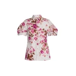 Erdem Floral Print Cotton Short Sleeve Shirt - Tops - British Romantic Luxury at Luxury Shoes 