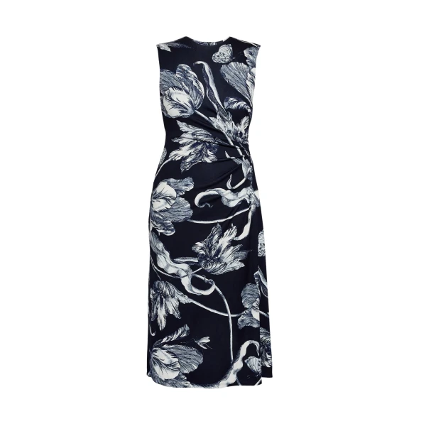 Erdem Floral Print Ponte Jersey Sleeveless Midi Dress - Dresses - British Romantic Luxury at Luxury Shoes 