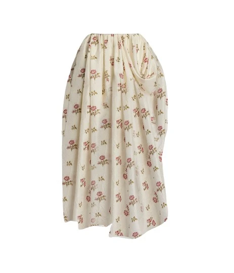 Erdem-Floral-Print-Silk-Draped-Midi-Skirt-coveti18073_nobg Erdem Floral Print Silk Draped Midi Skirt - Skirts - British Romantic Luxury at Luxury Shoes