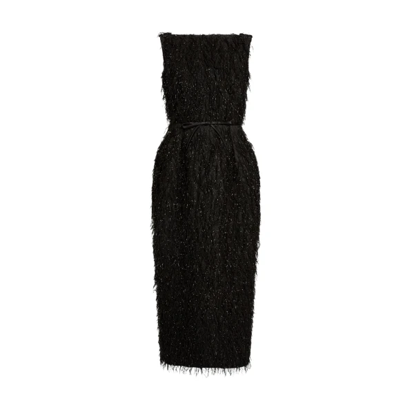 Erdem Lurex Fil Coupé Midi Dress - Dresses - British Romantic Luxury at Luxury Shoes 