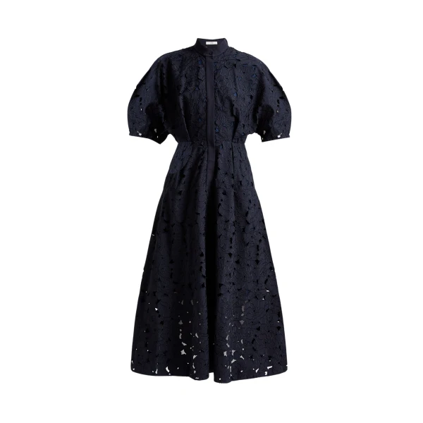 Erdem Short Sleeve Midi Shirt Dress - Dresses - British Romantic Luxury at Luxury Shoes 