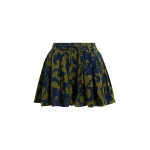 Essentiel Antwerp Green And Dark Blue Floral Print Cotton Shorts - Essentiel Antwerp Shorts - Colorful Belgian Design - Shop at Luxury Shoes 