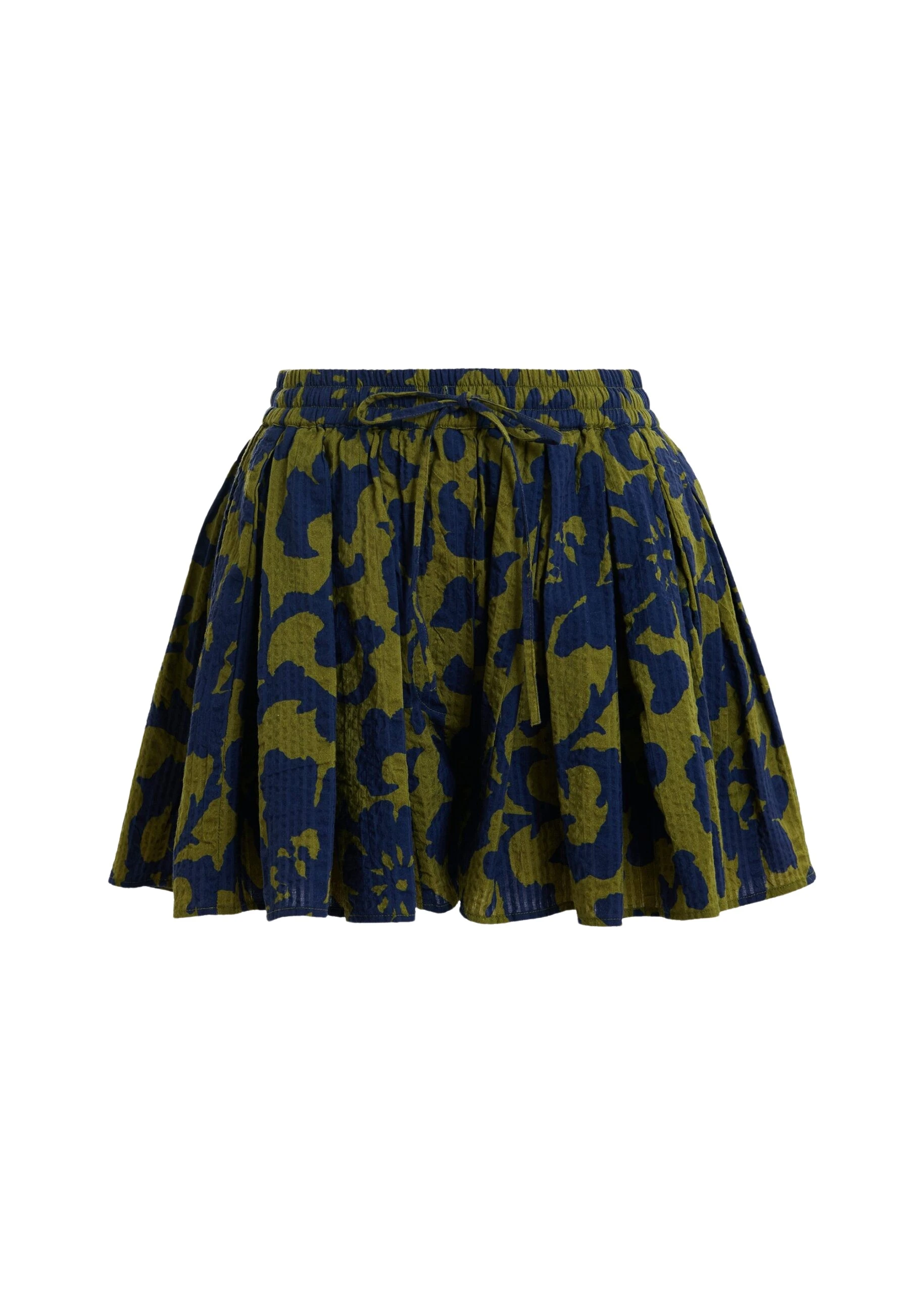Essentiel-Antwerp-Green-And-Dark-Blue-Floral-Print-Cotton-Shorts-scaled65938_nobg Essentiel Antwerp Green And Dark Blue Floral Print Cotton Shorts - Essentiel Antwerp Shorts - Colorful Belgian Design - Shop at Luxury Shoes