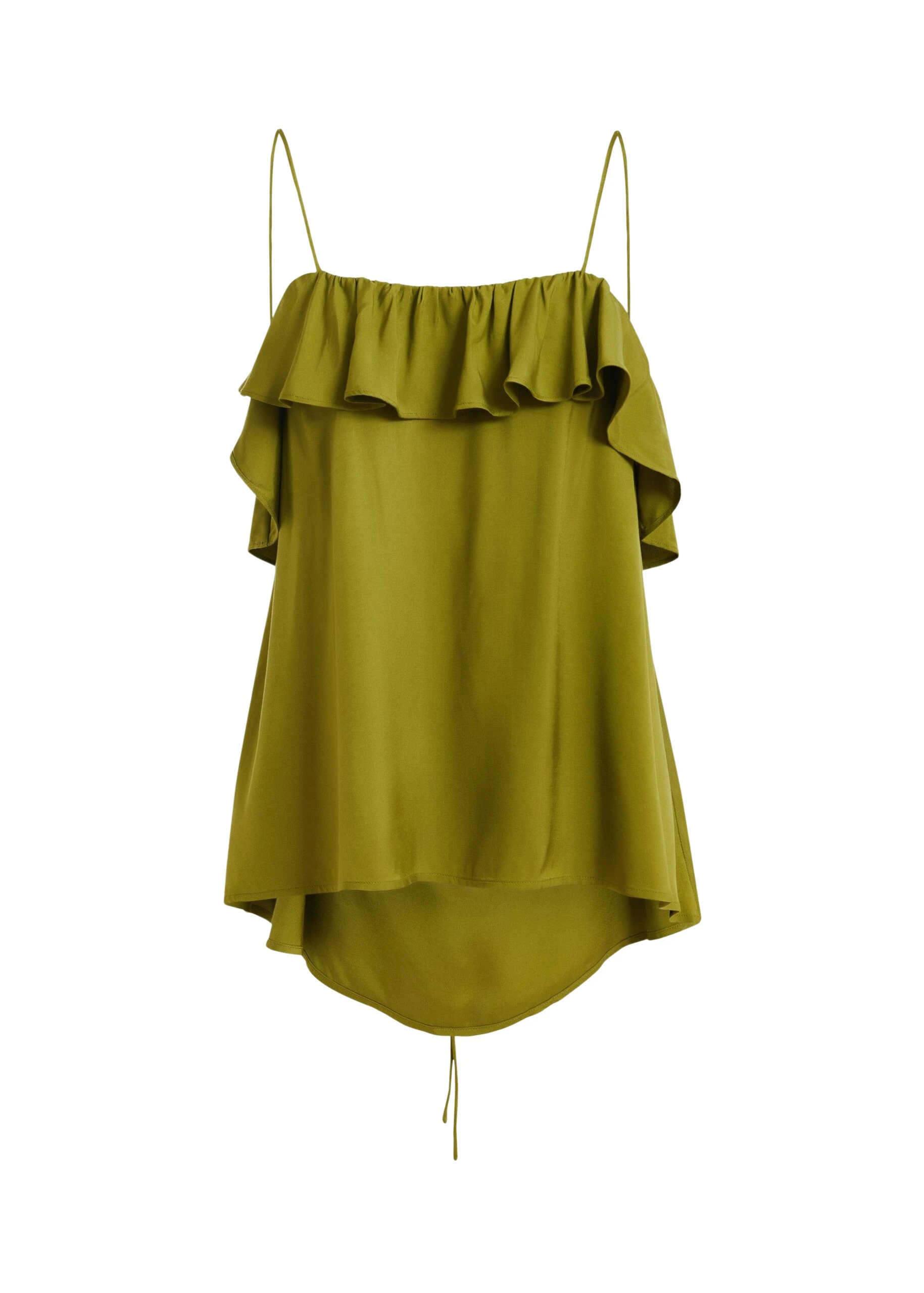 Essentiel-Antwerp-Green-Ruffled-Camisole-Top-With-Tie-Back-Detail-scaled88189_nobg Essentiel Antwerp Green Ruffled Camisole Top With Tie-Back Detail - Essentiel Antwerp Tops - Colorful Belgian Design - Shop at Luxury Shoes
