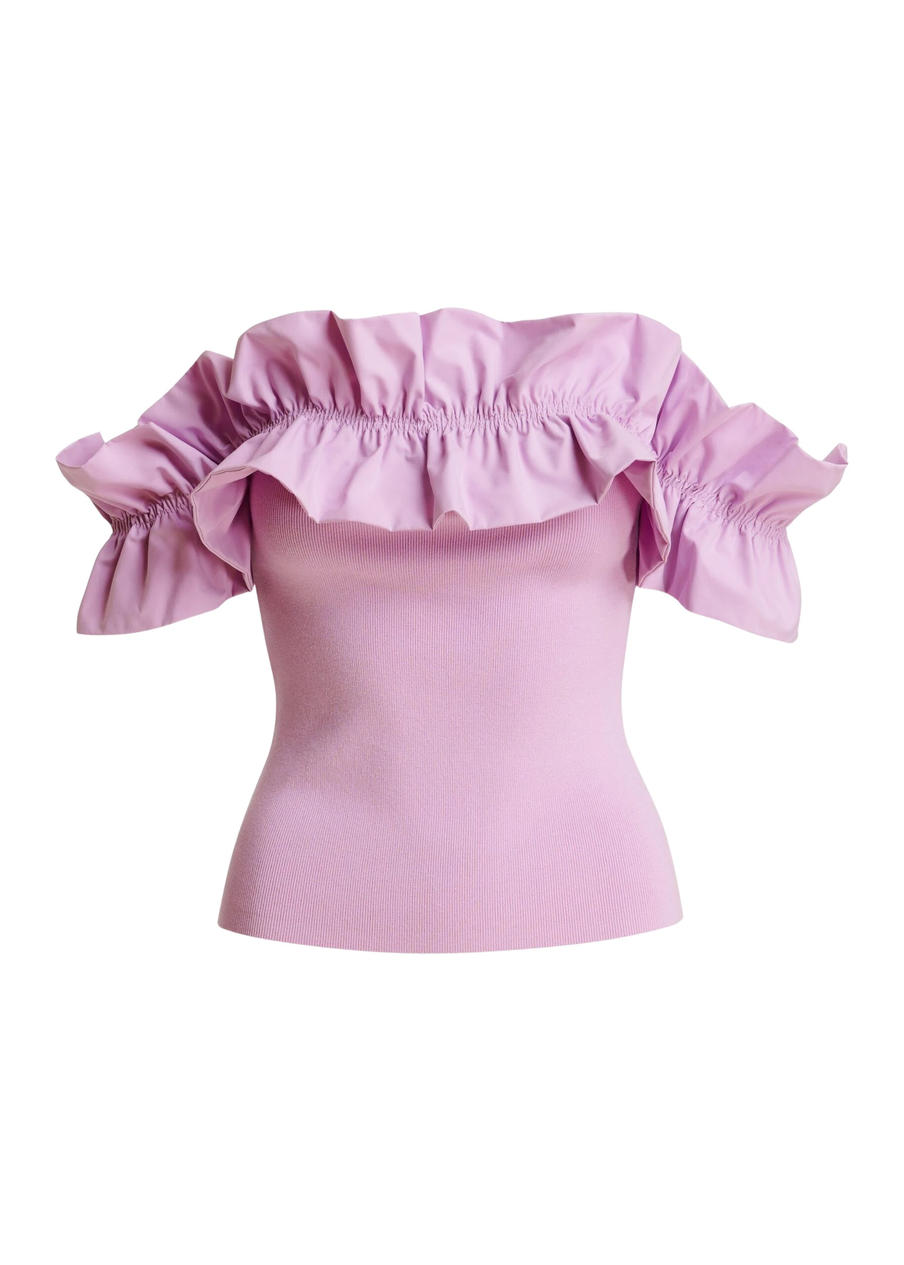 Essentiel-Antwerp-Light-Pink-Off-Shoulder-Knit-Top-With-Ruffle-Trim-scaled54031_nobg Essentiel Antwerp Light Pink Off-Shoulder Knit Top With Ruffle Trim - Essentiel Antwerp Tops - Colorful Belgian Design - Shop at Luxury Shoes