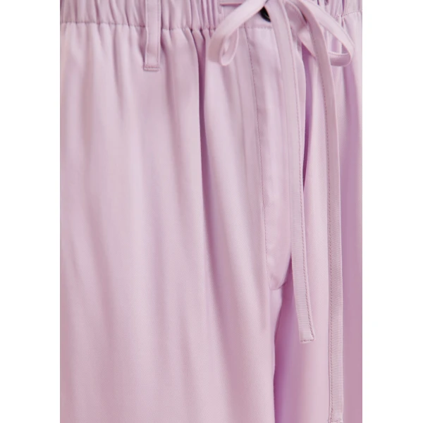Essentiel Antwerp Lilac Relaxed-Fit Trousers With Drawstring Hems - Essentiel Antwerp Pants - Colorful Belgian Design - Shop at Luxury Shoes 