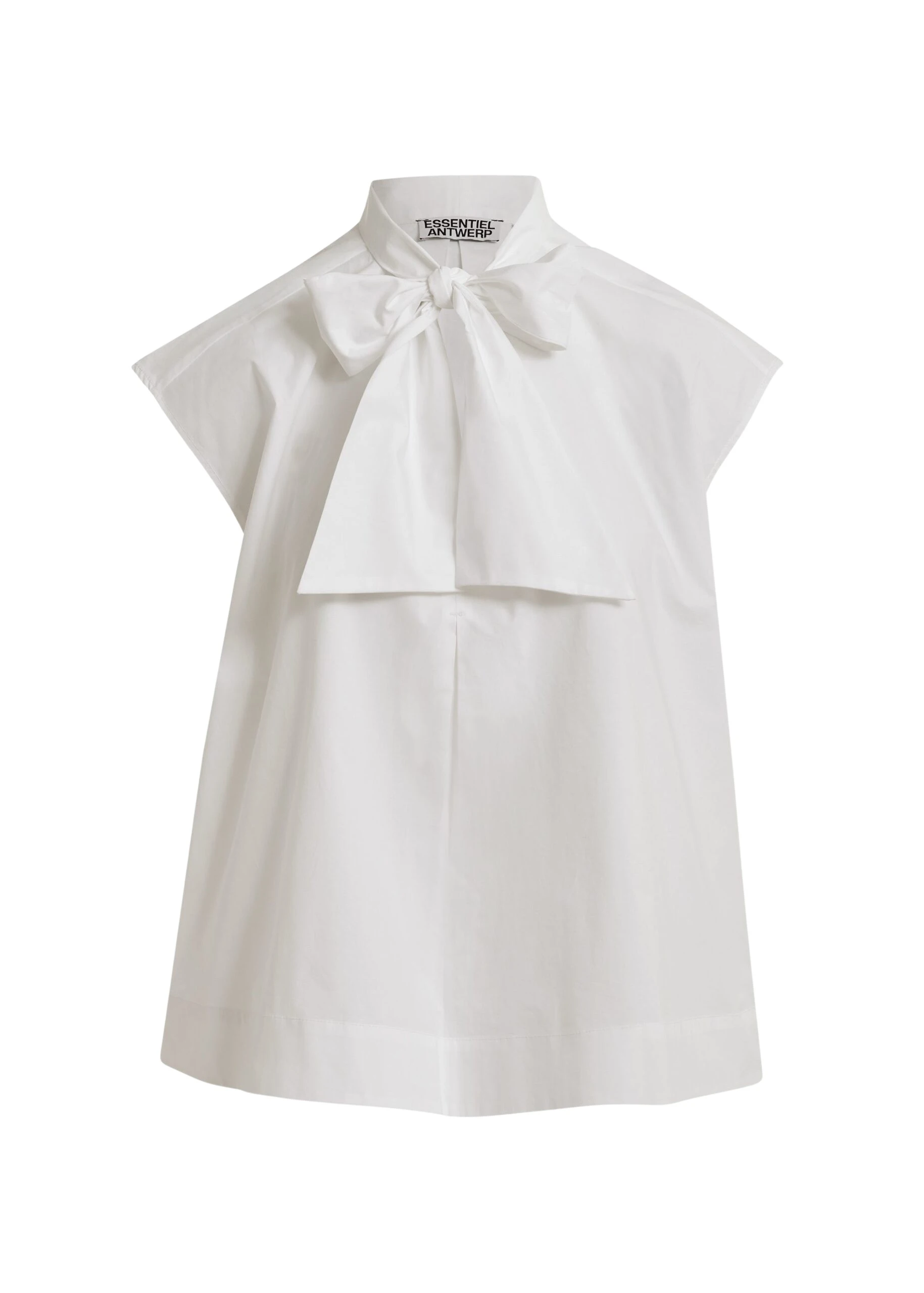 Essentiel-Antwerp-Off-White-Sleeveless-Top-With-Tie-Neckline-scaled16625_nobg Essentiel Antwerp Off-White Sleeveless Top With Tie Neckline - Essentiel Antwerp Tops - Colorful Belgian Design - Shop at Luxury Shoes