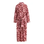Essentiel Antwerp Pink And Dark Red Cotton Shirt Dress With Faux-Sleeve Detailing - Essentiel Antwerp Dresses - Colorful Belgian Design - Shop at Luxury Shoes 