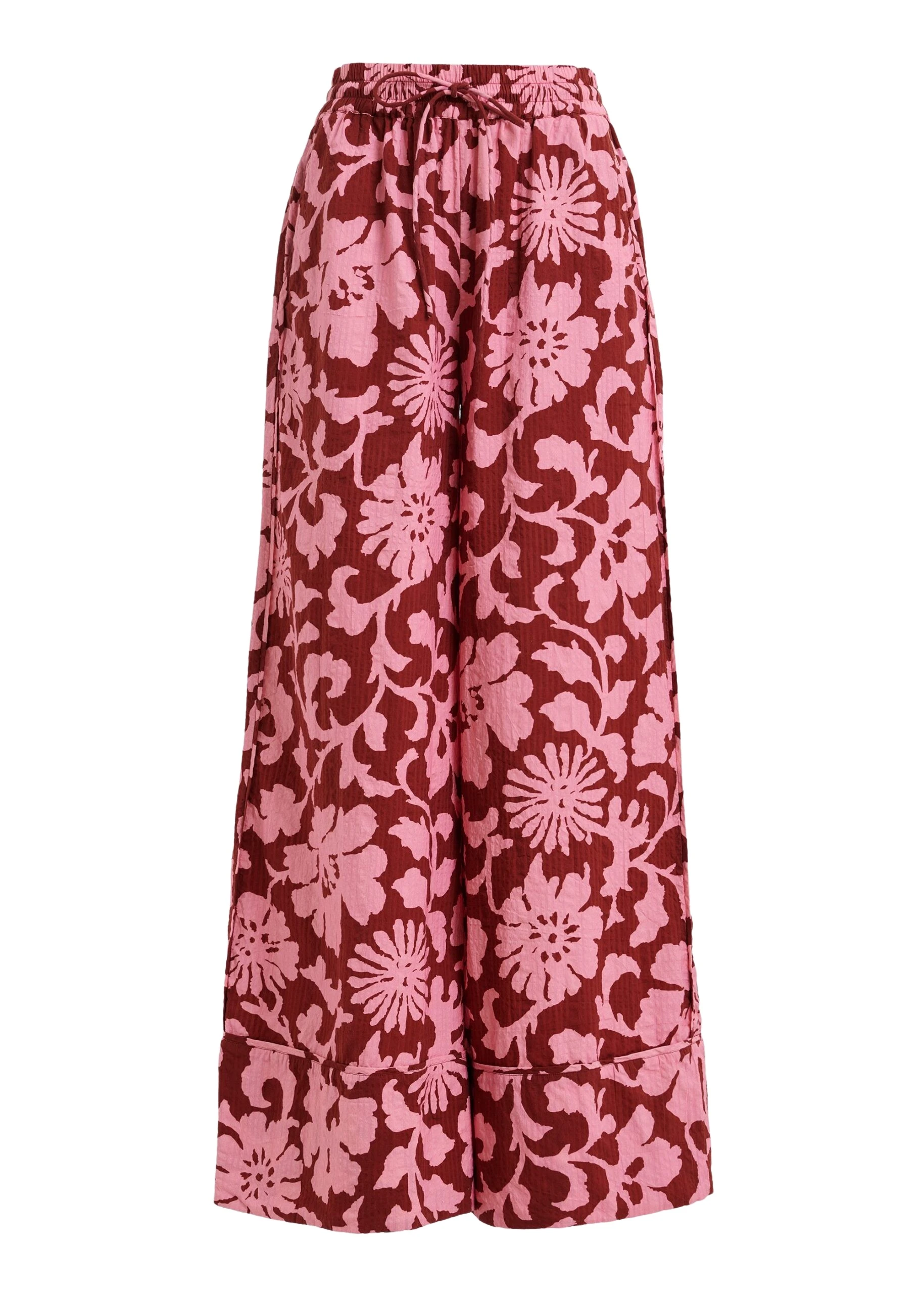 Essentiel-Antwerp-Pink-And-Dark-Red-Wide-Leg-Pants-With-Contrast-Stitching-scaled35434_nobg Essentiel Antwerp Pink And Dark Red Wide-Leg Pants With Contrast Stitching - Essentiel Antwerp Pants - Colorful Belgian Design - Shop at Luxury Shoes