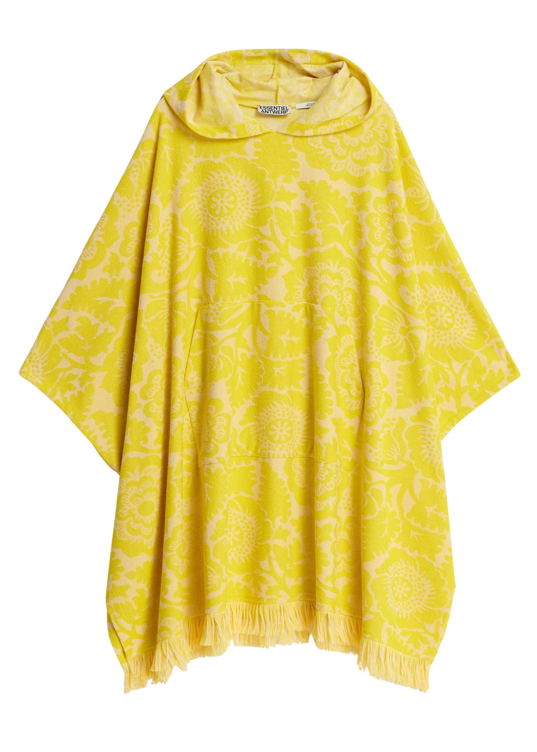 Essentiel-Antwerp-Yellow-Floral-Jacquard-Cotton-Blend-Midi-Dress-With-Hood-scaled87510_nobg Essentiel Antwerp Yellow Floral Jacquard Cotton-Blend Midi Dress With Hood - Essentiel Antwerp Dresses - Colorful Belgian Design - Shop at Luxury Shoes