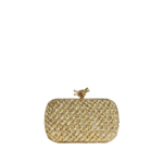 Khaite Women's Knot in Gold - Gold Clutch Bags - The Lotus Tote Bag - Shop at Luxury Shoes 