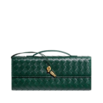 Green-Womens-Andiamo-Clutch-in-Emerald-green-coveti30068_nobg Khaite Women's Andiamo Clutch in Emerald green - Green Clutch Bags - The Lotus Tote Bag - Shop at Luxury Shoes